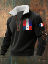 Chandail à capuchon zippé Avion De Combat Baggy Homme